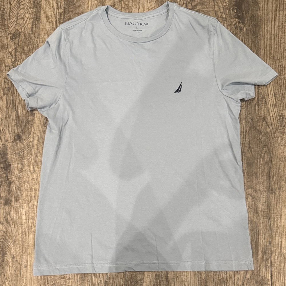 Nautica Men's Sky Blue Short Sleeve Tee